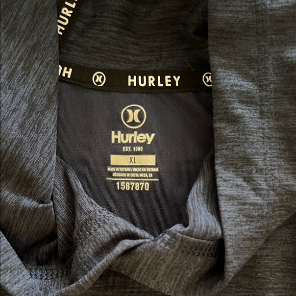 Hurley Dark Blue Long Sleeve Hoodie - Picture 3 of 3